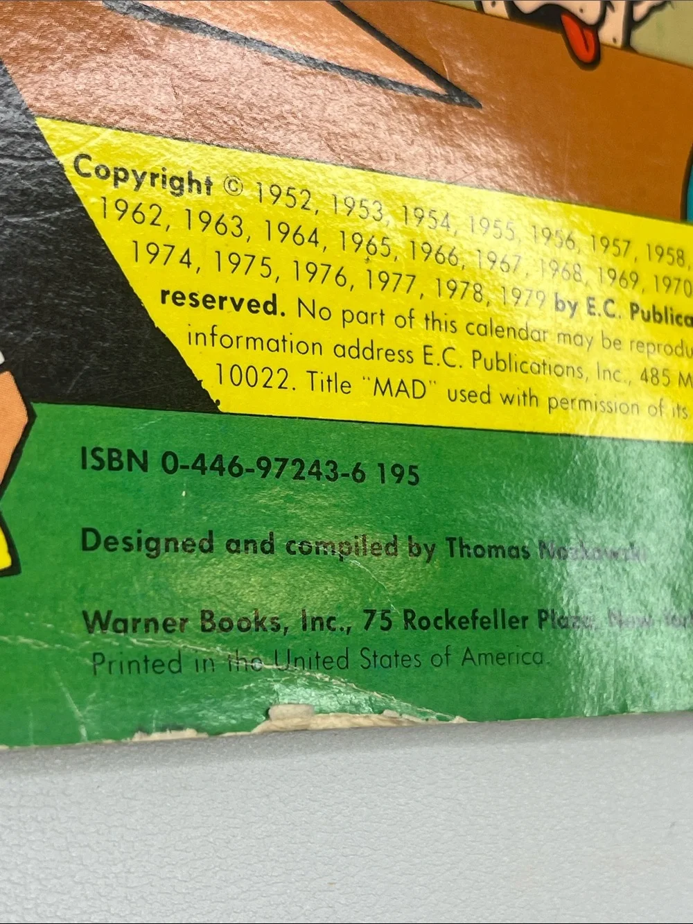 Warner Books unused 1980